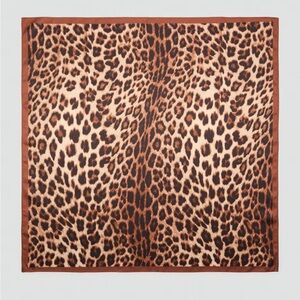 Must Go‼️ NWT Mango Silk Satin Leopard Print Scarf. Read Description Below 👇
